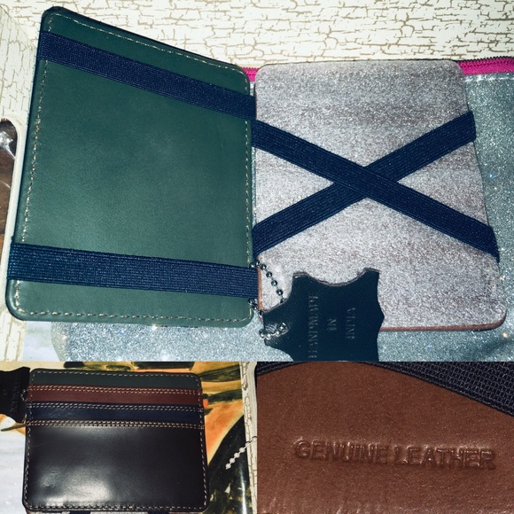Genuine Leather Classic Magic Wallet Change Pocket - Picture 3 of 4